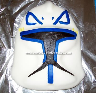 Homemade Captain Rex Mask Cake