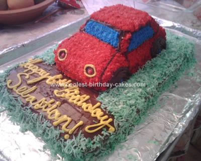 Homemade Car Birthday Cake