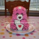 Homemade Care Bear Birthday Cake
