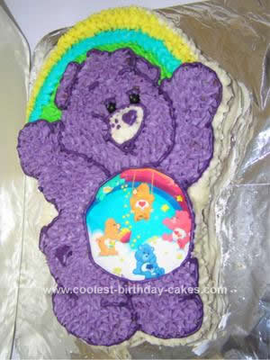Homemade  Care Bear Birthday Cake Idea