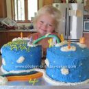 Homemade Care Bear Birthday Cake Idea