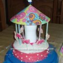 Homemade  Carousel Birthday Cake