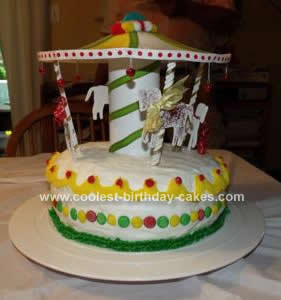 Homemade Carousel Cake Design