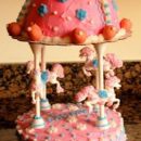 Homemade Carousel Cake for a Princess