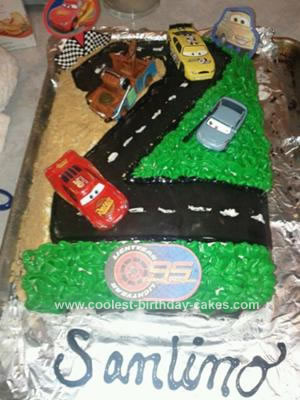 Homemade Cars  2nd Birthday Cake