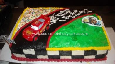 Homemade Cars Birthday Cake