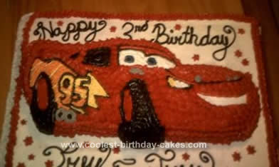 Homemade Cars Disney Birthday Cake