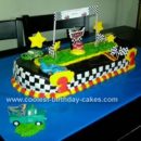 Homemade Cars Racetrack Cake