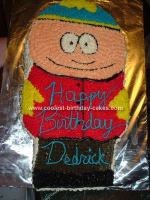 Homemade Cartman Birthday Cake