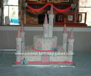 Homemade  Castle Birthday Cake Design