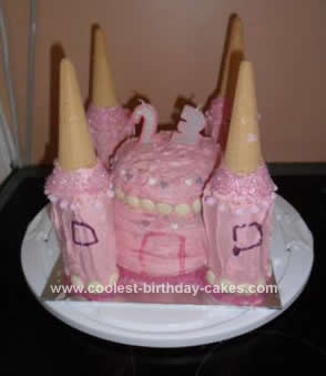 Homemade Castle Birthday Cake Design