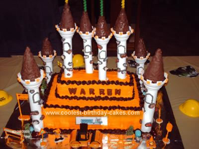 Construction Barn - Castle Cake
