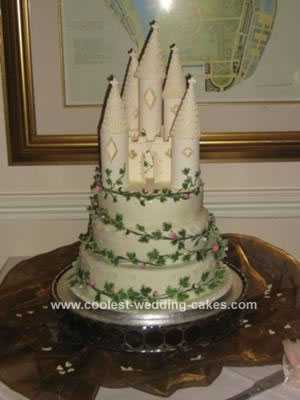 Homemade Castle Wedding Cake