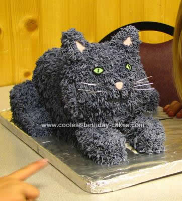 Homemade Cat Birthday Cake