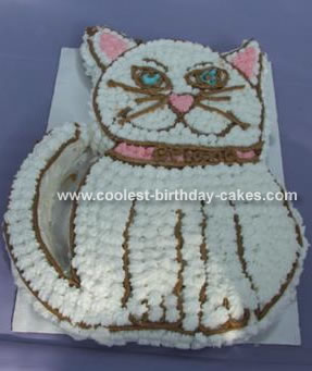 White Cat Cake