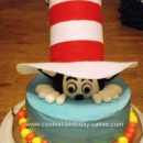 Homemade Cat in the Hat Birthday Cake