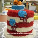 Homemade Cat In The Hat Cake
