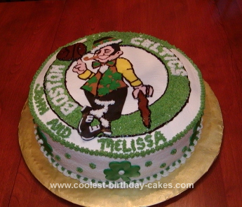 Homemade Celtics Cake