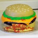 Homemade Cheeseburger And Fries Cake