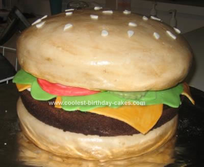 Homemade Cheeseburger Cake