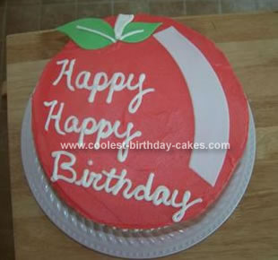 Homemade Cherry Birthday Cake