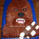 Homemade Chewbacca Star Wars Cake