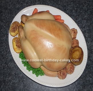 Homemade Chicken Dinner Cake