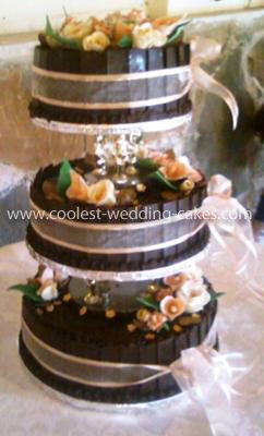Coolest Chocolate Wedding Cake