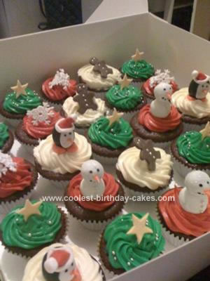 Homemade Christmas Cupcakes