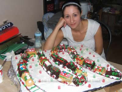 Homemade Christmas Train Cake idea