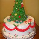 Homemade Christmas Tree Cake