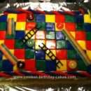 Homemade Chutes and Ladders Cake