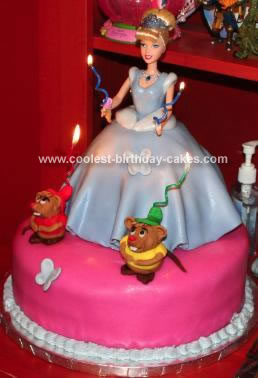 Homemade Cinderella Birthday Cake