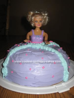 Princess Cinderella Cake In Purple
