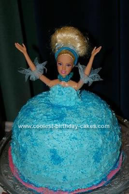 Homemade Cinderella Doll Cake