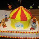 Homemade Circus Tent Cake