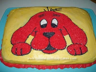 Homemade Clifford Birthday Cake Design