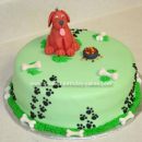 Homemade Clifford The Big Red Dog Cake