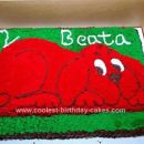 Homemade Clifford the Big Red Dog Cake