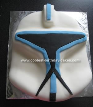Homemamde Clone Trooper Birthday Cake