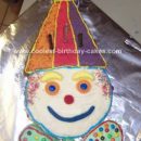 Homemade Clown Birthday Cake