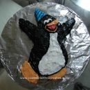 Homemade Club Penguin Birthday Cake