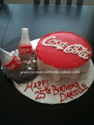 Homemade Coca Cola Birthday Cake