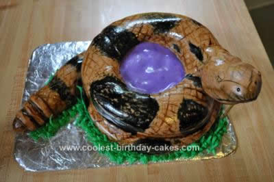 Homemade Coiled Timber Rattlesnake Birthday Cake