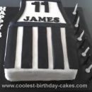 Homemade Collingwood Footbal Jumper Cake