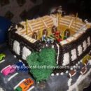 Homemade Colts Football Stadium Cake