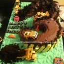 Homemade Construction 3rd Birthday Cake