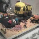Homemade Construction Site Dumper Truck Cake