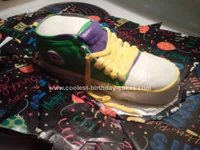 Homemade Converse Shoe Cake Design