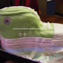 Homemade Converse Sneaker Cake